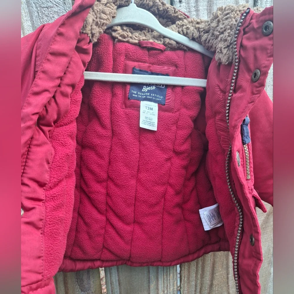 OshKosh B'gosh Red Coat with Button Accent
